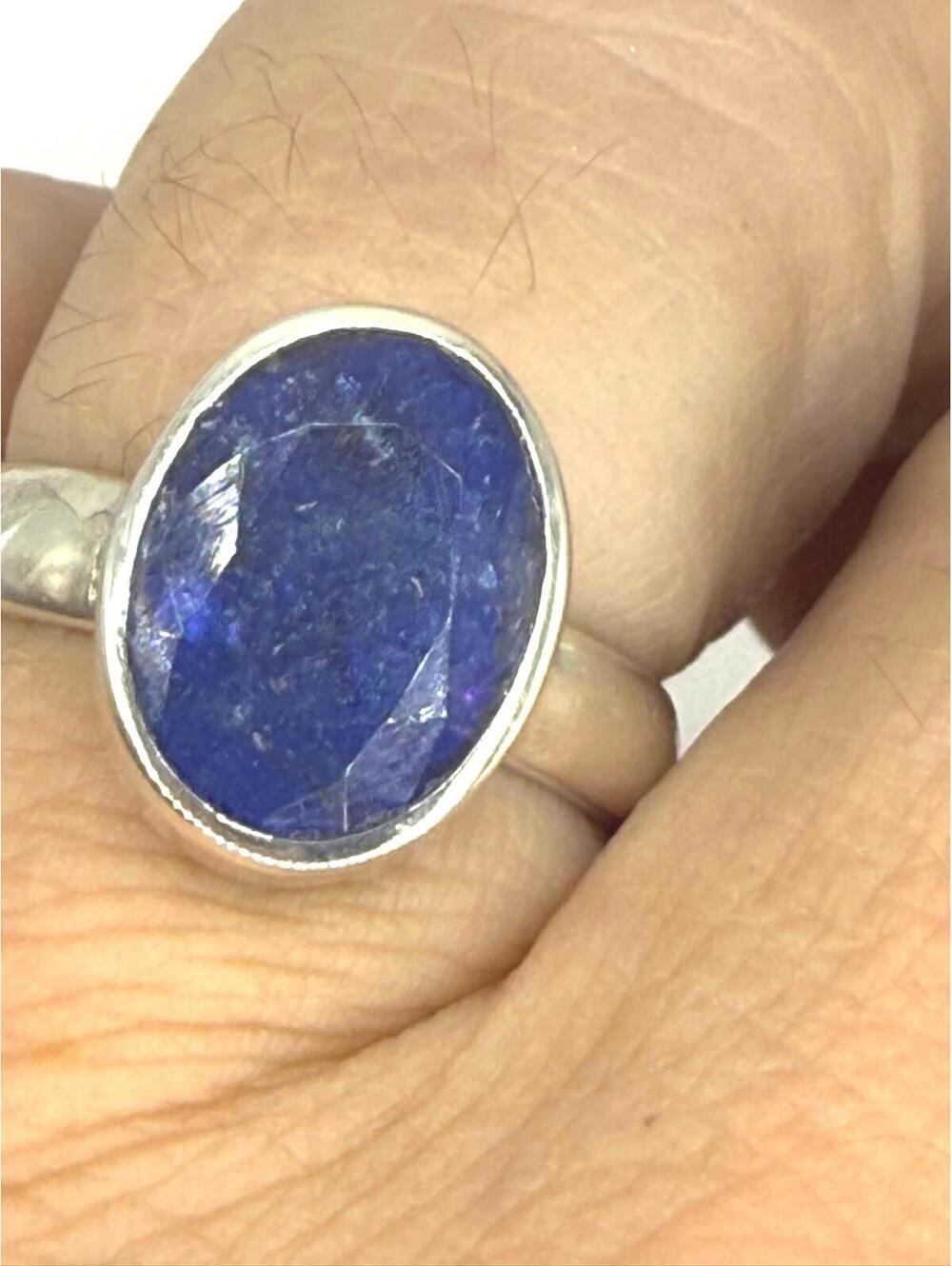 Genuine Tanzanite Ring | Size 7 | Sterling Silver 925 | Rare December Birthstone